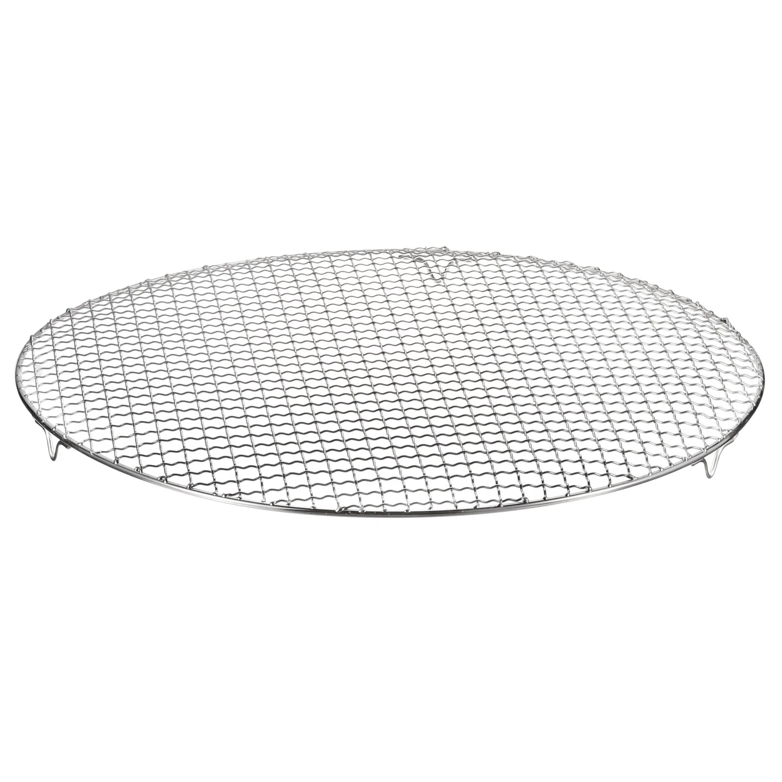 Uxcell Round Cooking Rack, 16.7-inch Stainless Steel Cross Wire Barbecue Grill Net Racks with 20mm Legs