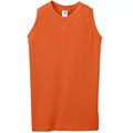 Augusta S Girls Sleeveless V-Neck Poly/Cotton Jersey Navy 557
