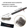 18- 3 in 1 Steel Brushe - Heavy Duty Barbecue Cleaner Tools, Gas, Electric, Smoker BBQ Grills