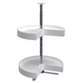 Rev-A-Shelf LD-2942-18-11-1 18 Polymer Pie Cut 2-Shelf Lazy Susan, White