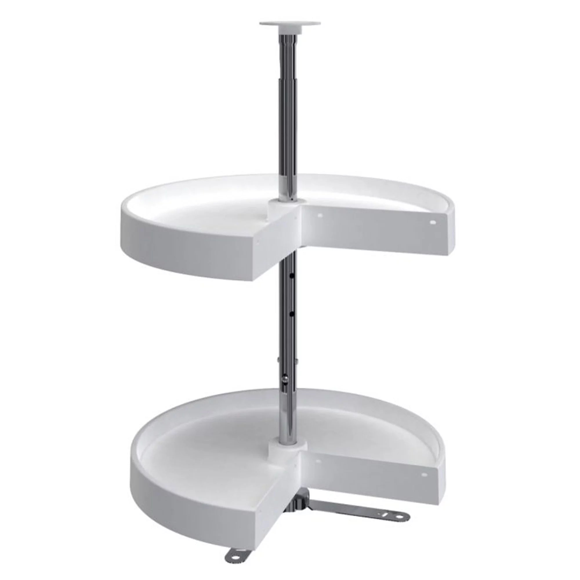 Rev-A-Shelf LD-2942-18-11-1 18 Polymer Pie Cut 2-Shelf Lazy Susan, White