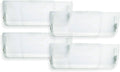 Unbreakable Clear Plastic Heat and Air Vent Deflector-Magnetic and Adjustable 10-14 Inches for Use On Floor Vents, Sidewalls, and Ceiling Registers 4 Pack