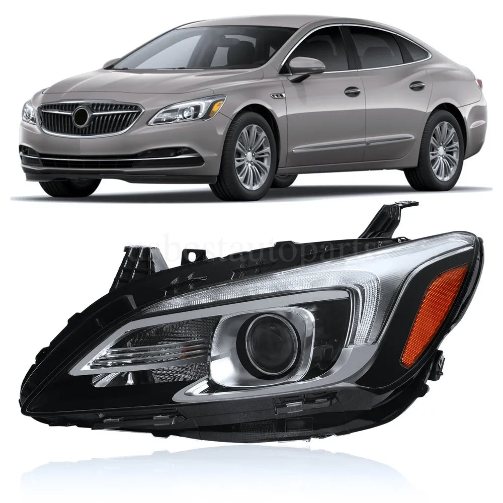 For 2017-2019 Buick LaCrosse HID Headlight Lamp LED DRL w/ AFS Driver Left Side