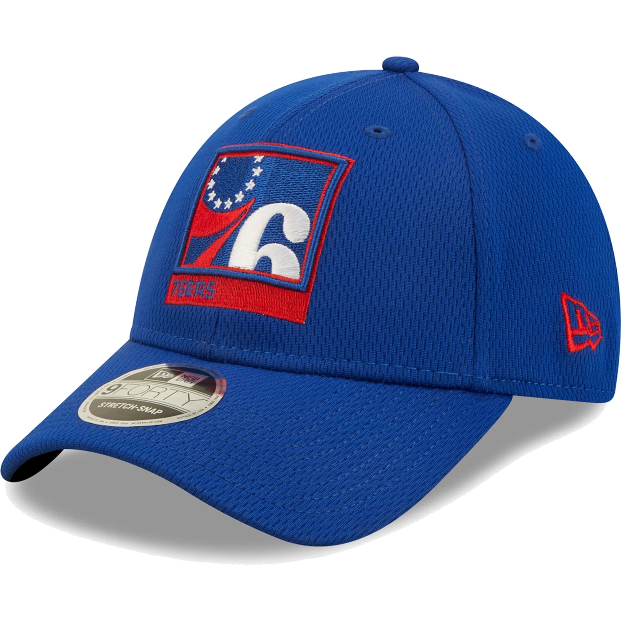 Men's New Era Royal Philadelphia 76ers Framed 9FORTY Snapback Hat - OSFA