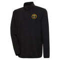 Men's Antigua  Black Denver Nuggets Steamer Quarter-Snap Pullover Top