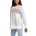 Women's Gameday Couture Gray Texas Longhorns Side-Slit French Terry Crewneck Sweatshirt