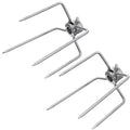 Zonh Grill Accessories BBQ Rotisserie Forks for Charbroil (2pcs)