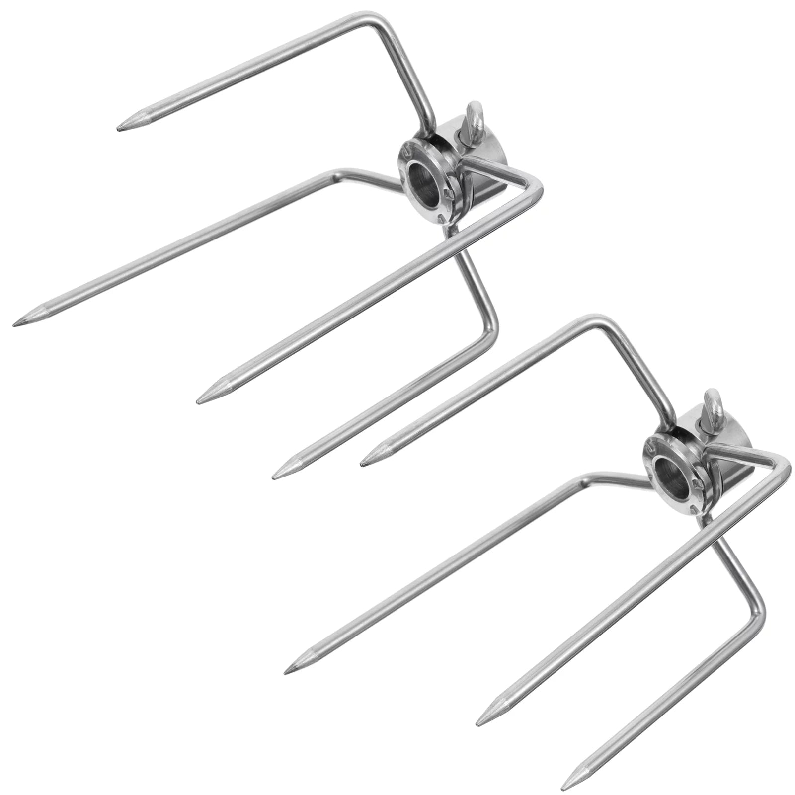 Zonh Grill Accessories BBQ Rotisserie Forks for Charbroil (2pcs)