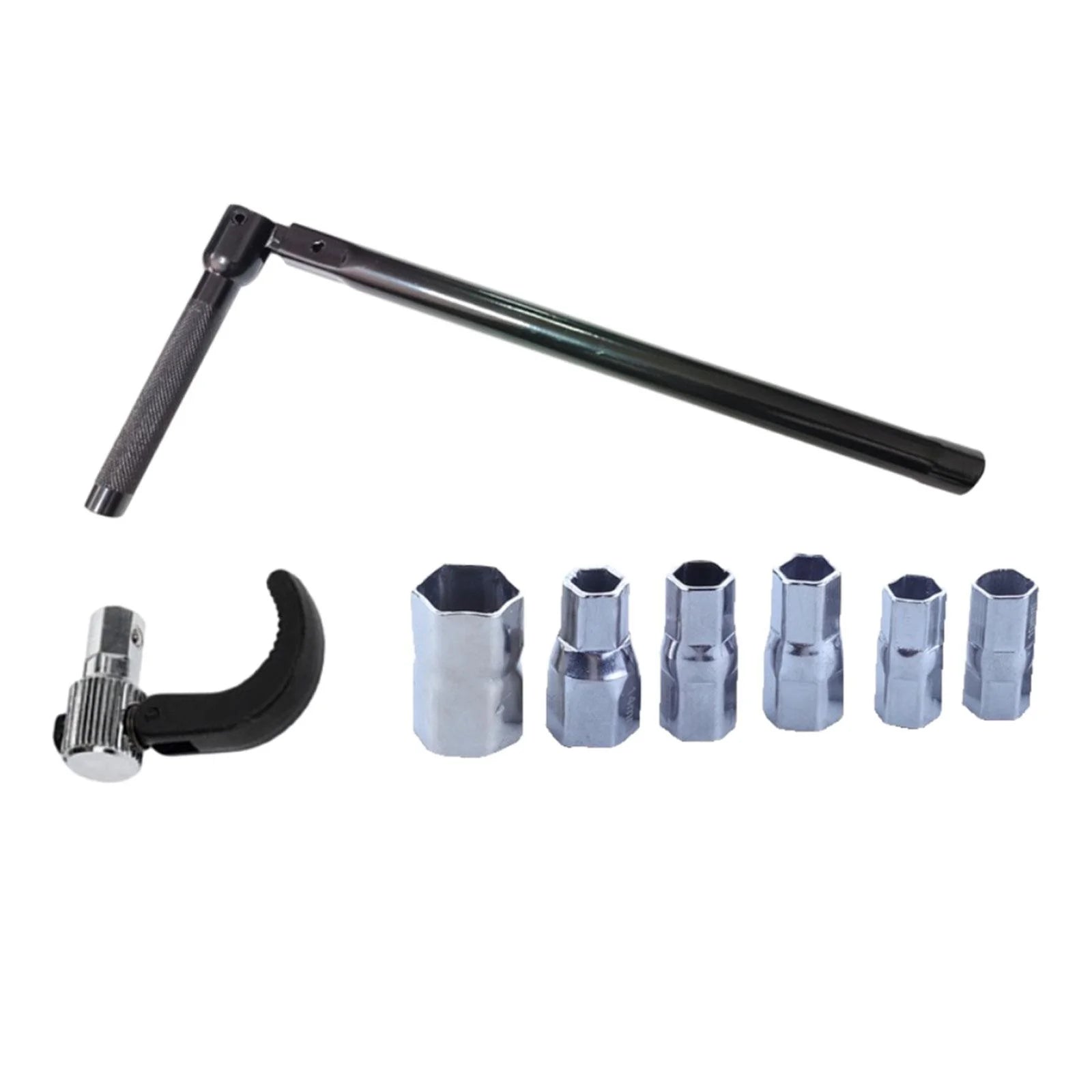 Colaxi 9-17mm Wrench Socket Plumber Back Nut Set Faucet Installation Tap Installation Tool Portable Socket Wrench Faucet Wrench Set