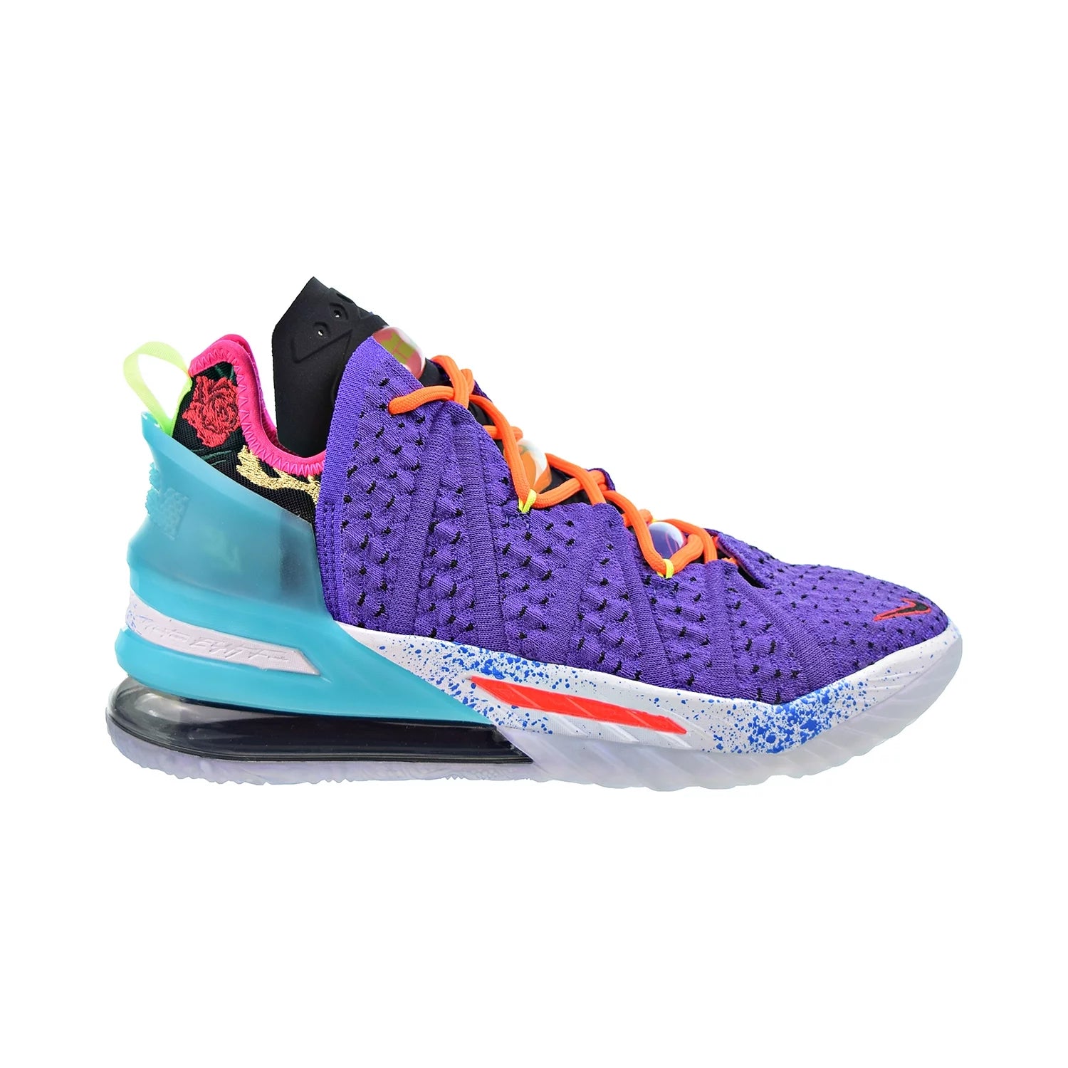 Nike Lebron 18 Best 10-18 Men's Shoes Psychic Purple-Multi-Color-Black dm2813-500