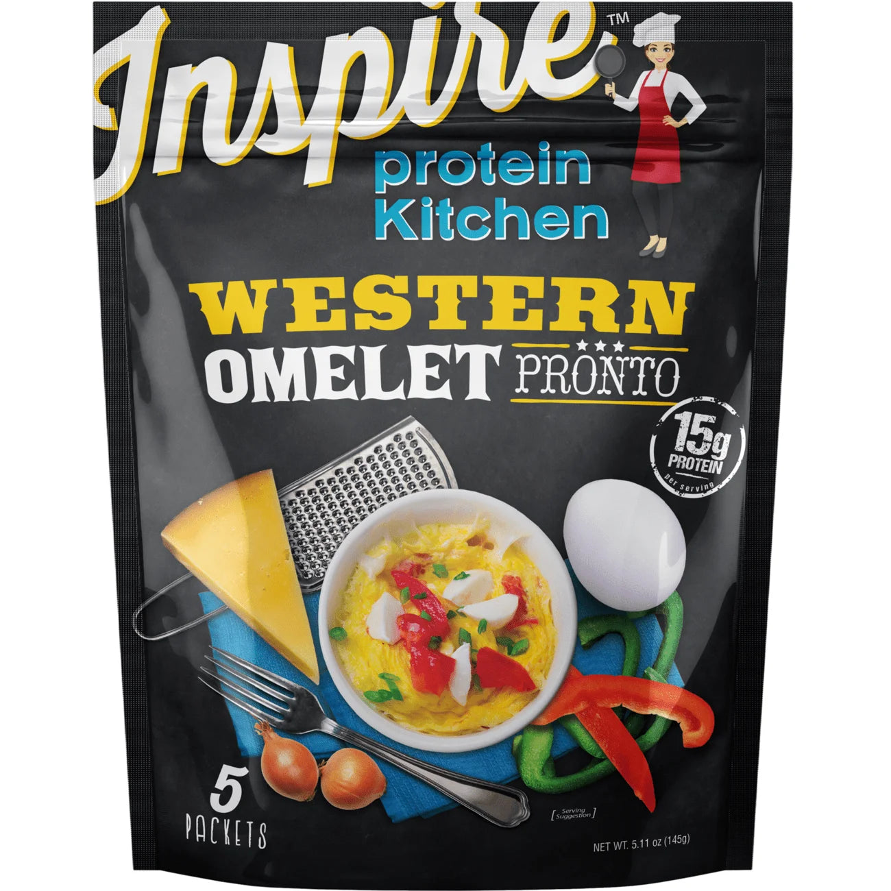 Inspire Herb & Cheese Western Omelet - 15g Protein by Bariatric Eating