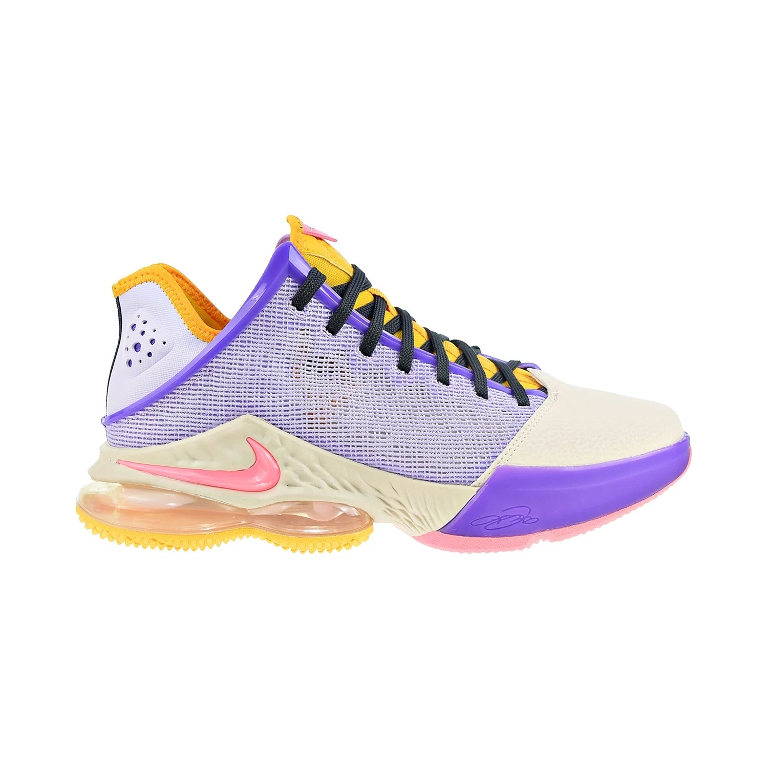 Men's Nike Lebron XIX Low Mismatch Lilac/Pink Gaze-Dk Smoke Grey (DO9829 500) - 8.5