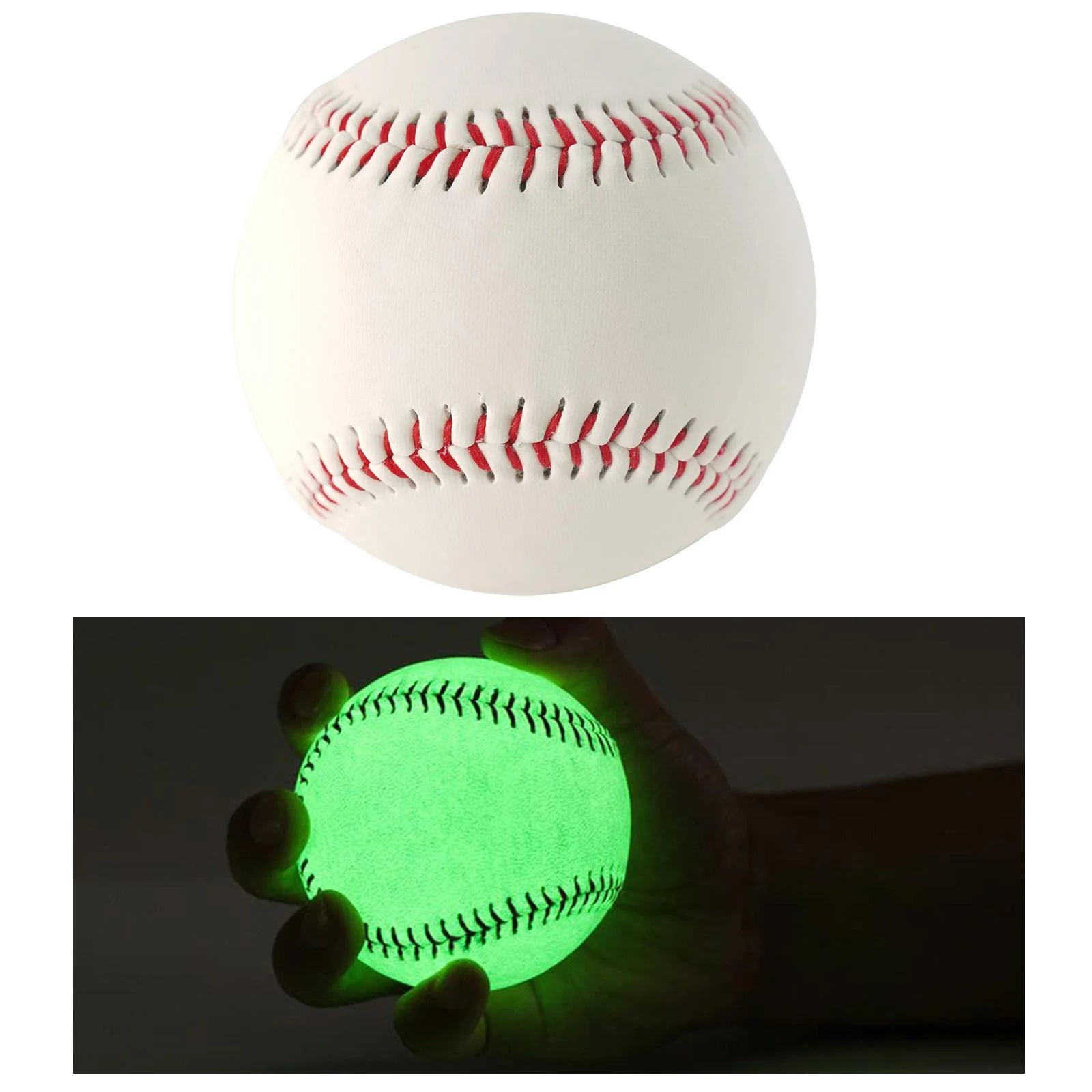 BAOSITY Light up Baseball Luminous Baseball Practice Diameter 70mm Games Glow in The Dark Night Training for Beginner Men Women Girls