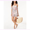 Miken Juniors printed Cold Shoulder Cover Up Swimsuit Title: M/White Coral