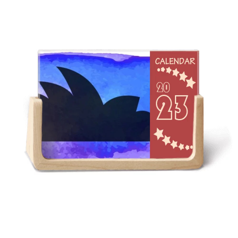Australia Sydney Opera House Outline Desk Calendar Desktop Decoration 2023