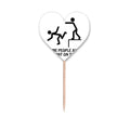 Tap Guide Back Art Deco  Fashion Toothpick Flags Heart Lable Cupcake Picks