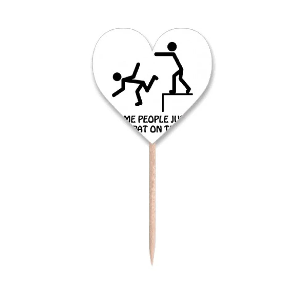 Tap Guide Back Art Deco  Fashion Toothpick Flags Heart Lable Cupcake Picks