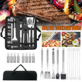 Stainless Steel BBQ Tools Set 20 Pcs Grilling Accessories for Camping Outdoor Cooking,Barbecue Utensil Tool with Carry Bag