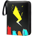Vaupan 400 Carrying Card Binder Holder for Pokemon Cards, Trading Cards Collector Album Holder Storage Book Folder, Baseball Card Sleeves with 50 Removable Sheets 4 Pocket Pages