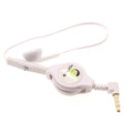 Retractable Mono Earphone for Samsung Galaxy Tab S6 Lite 10.4 (2022)/(2020) - Headphone 3.5mm w Mic Headset Handsfree Earbud for Galaxy Tab S6 Lite 10.4 (2022)/(2020)