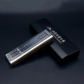 SWAN Harmonica,2-in-1 Dual-Sided Harmonica C 24 Reed 24 Reed Wind 2-in-1 Key C 24 Reed Wind Padded Wind Padded Box Dual-Sided Harmonica Mouth Padded Box Cloth Harmonica Harmonica Mouth Dural