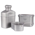 TOMSHOO  Camping Dinnerware Set Ultralight Cookware with Water Bottle and Cups