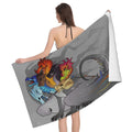 WOF Wings Of Fire Beach Towel Microfiber Soft Lightweight Absorbent Bath Towel For Bathroom Pool Swimming Gym Spa 52x32in
