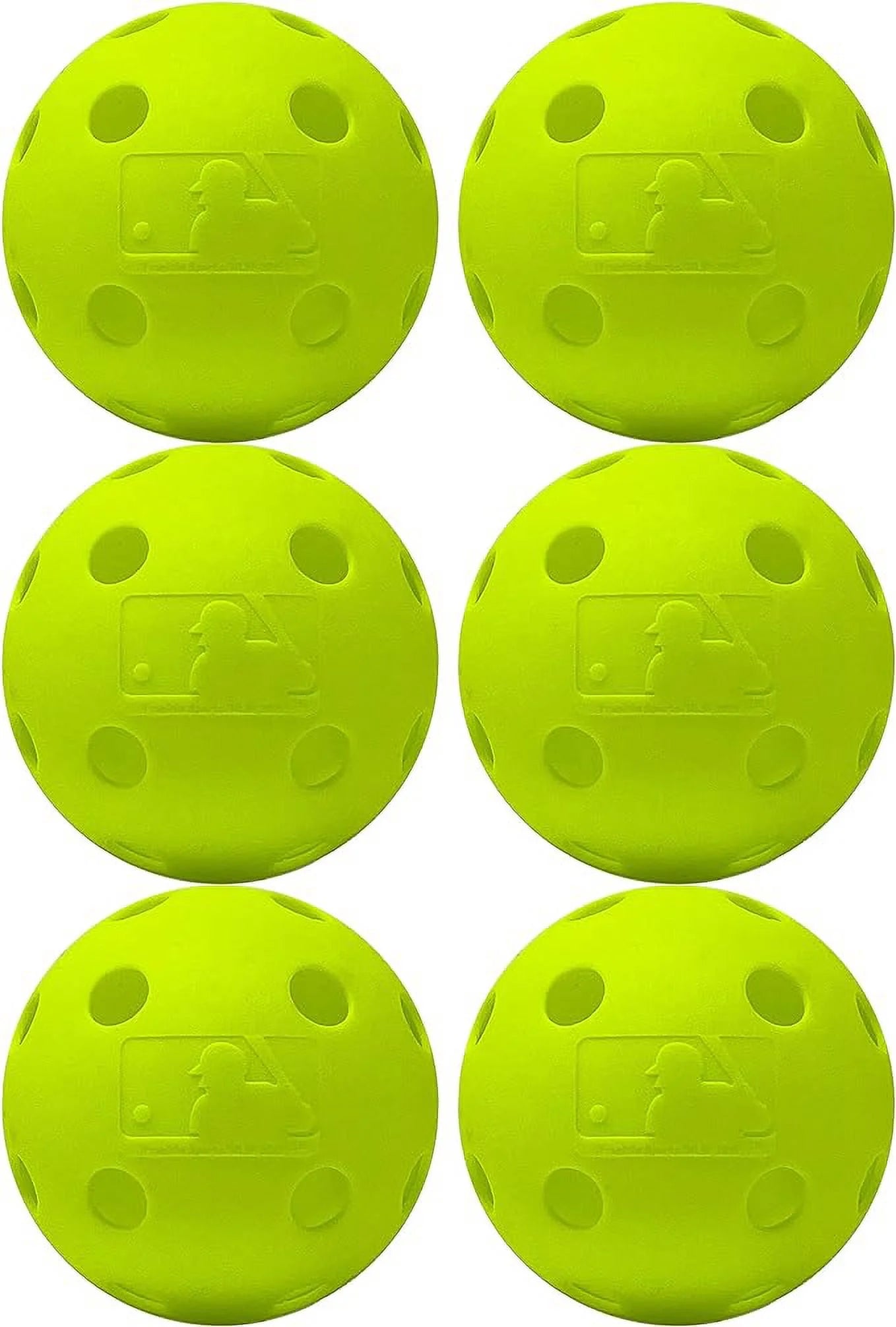 Franklin Sports Plastic Training Balls - Indestruct-A-Ball Plastic Batting Practice Baseballs and Softballs - Plastic Training Golf Balls