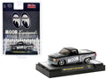 1990 Chevrolet C1500 Silverado Truck Black and Gray Mooneyes Equipped Ltd Ed to 5500 pcs 1/64 Diecast Model Car by M2 Machines