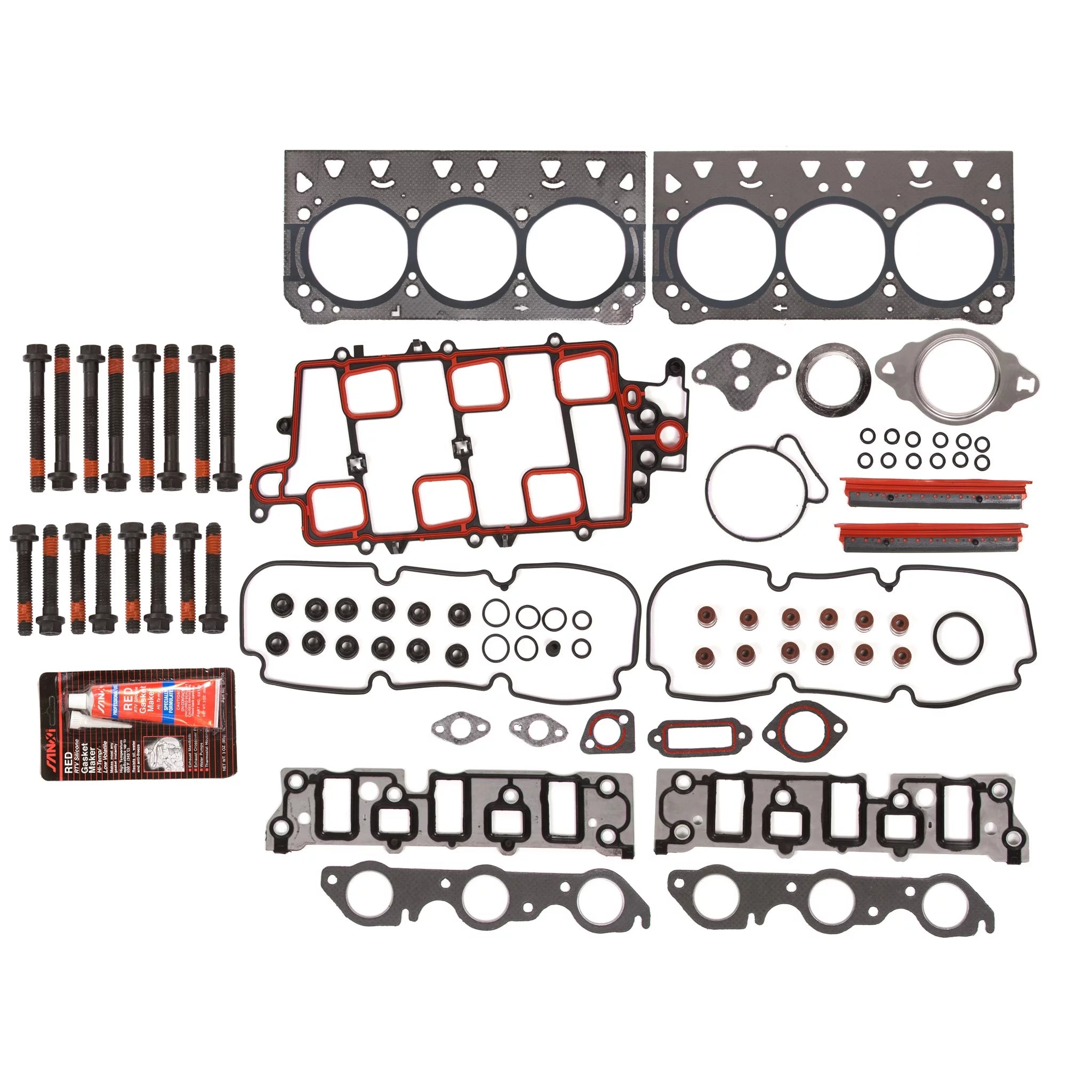 Evergreen HSHB8-10438-4 Head Gasket Set Head Bolts Fit 06-09 Buick Lacrosse Allure Pontiac Grand Prix 3.8 2