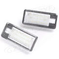 NS 2Pcs for Audi A3 A4 A6 S6 A8 Q7 LED License Number Plate Lights Bulb Assembly
