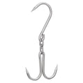Uxcell 12.8'' Double Meat Hooks, 0.39'' Thickness Stainless Steel Swivel Meat Hook