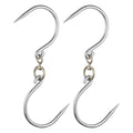 Uxcell 12'' Swivel Meat Hooks, 0.34'' Thickness Galvanized Processing Butcher Hooks, 2 Pack