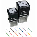 Clarinet Woodwind Musical Instrument Self-Inking Rubber Stamp Ink Stamper - Red Ink - Large 1-1/2 Inch