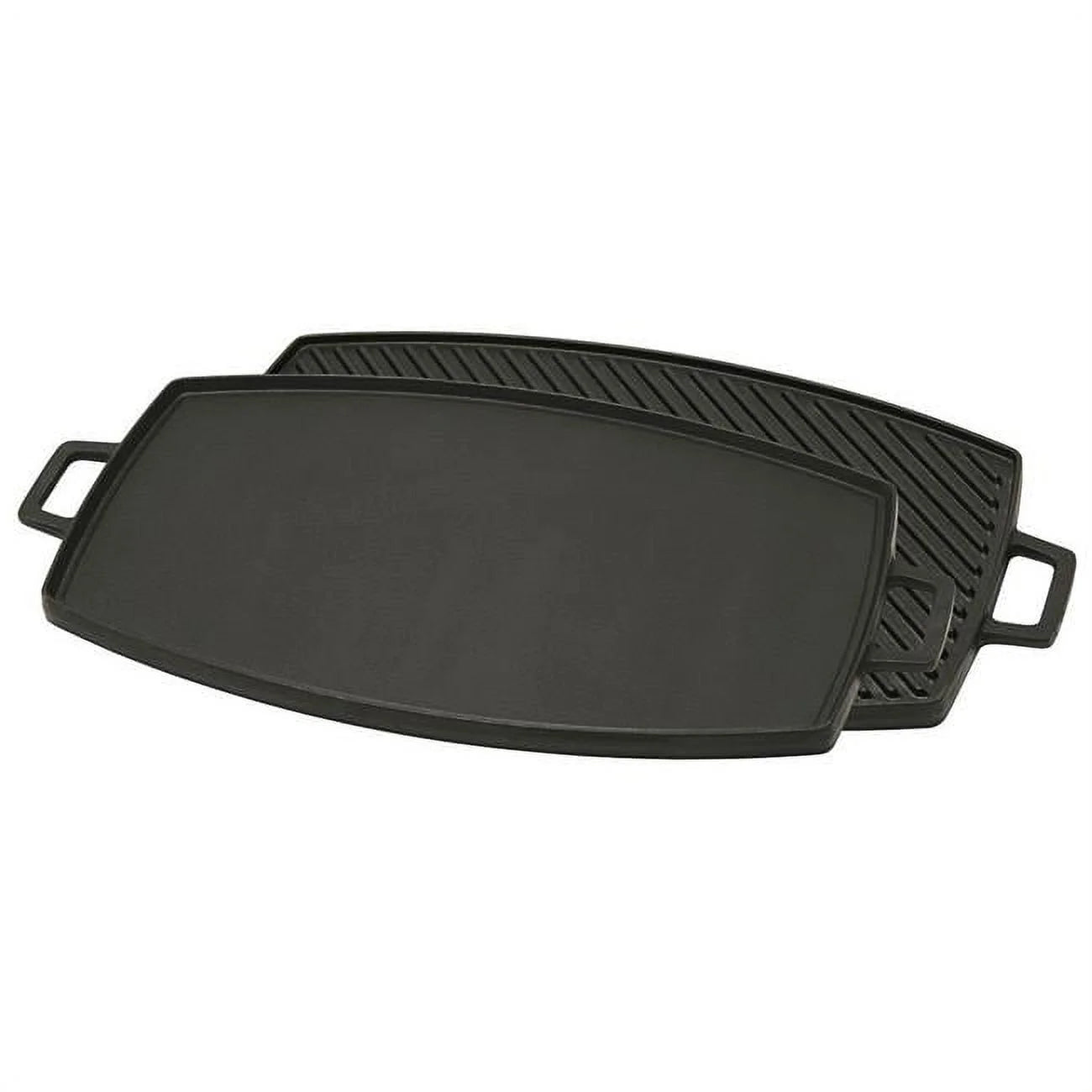 Bayou Classic 7447 18 in. Cast Iron Reversible Griddle, Black