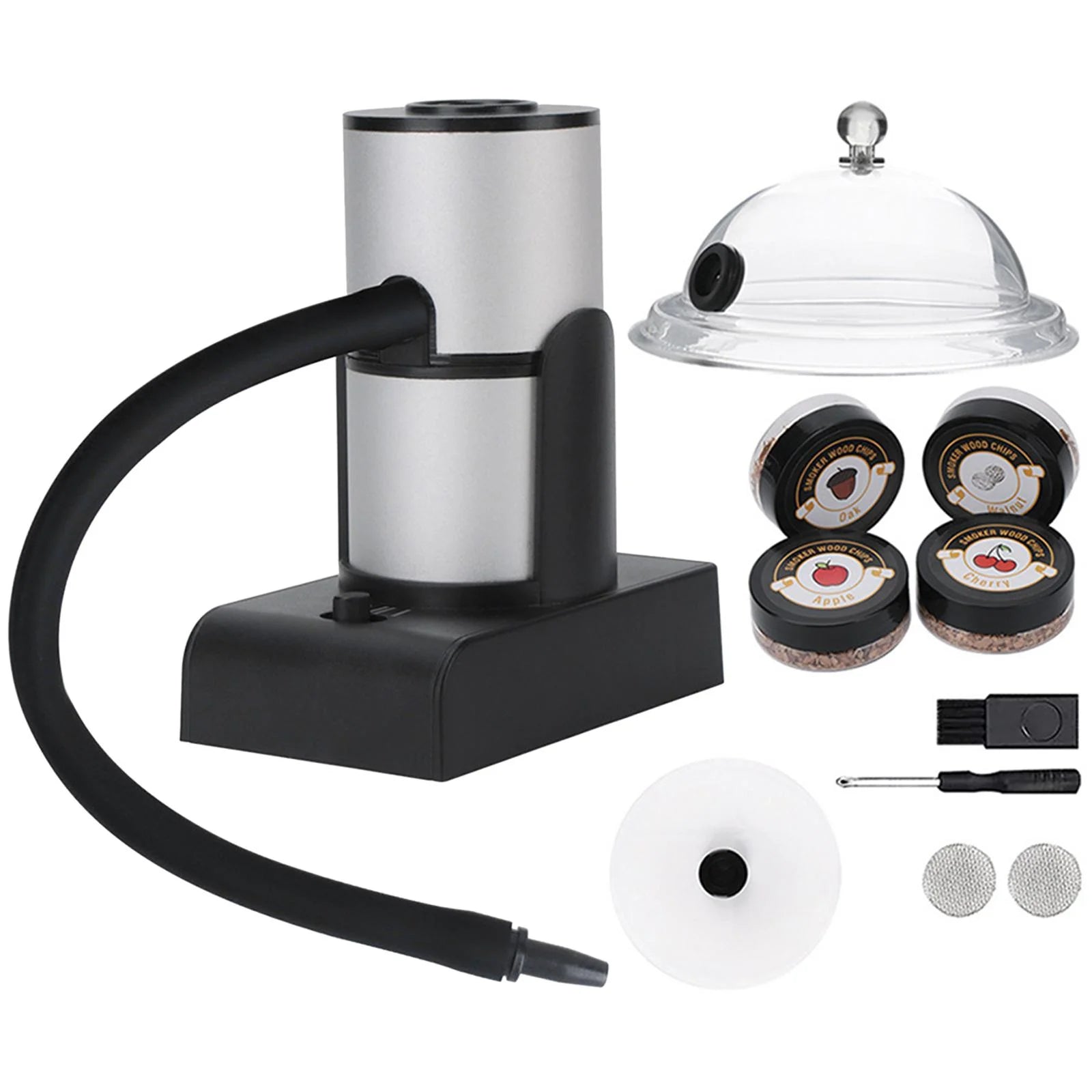 Portable Smoke Infuser Cooking chen indoor and outdoor with Wood Chips & Cleaning Brush Cold Food for Steak indoor and outdoor