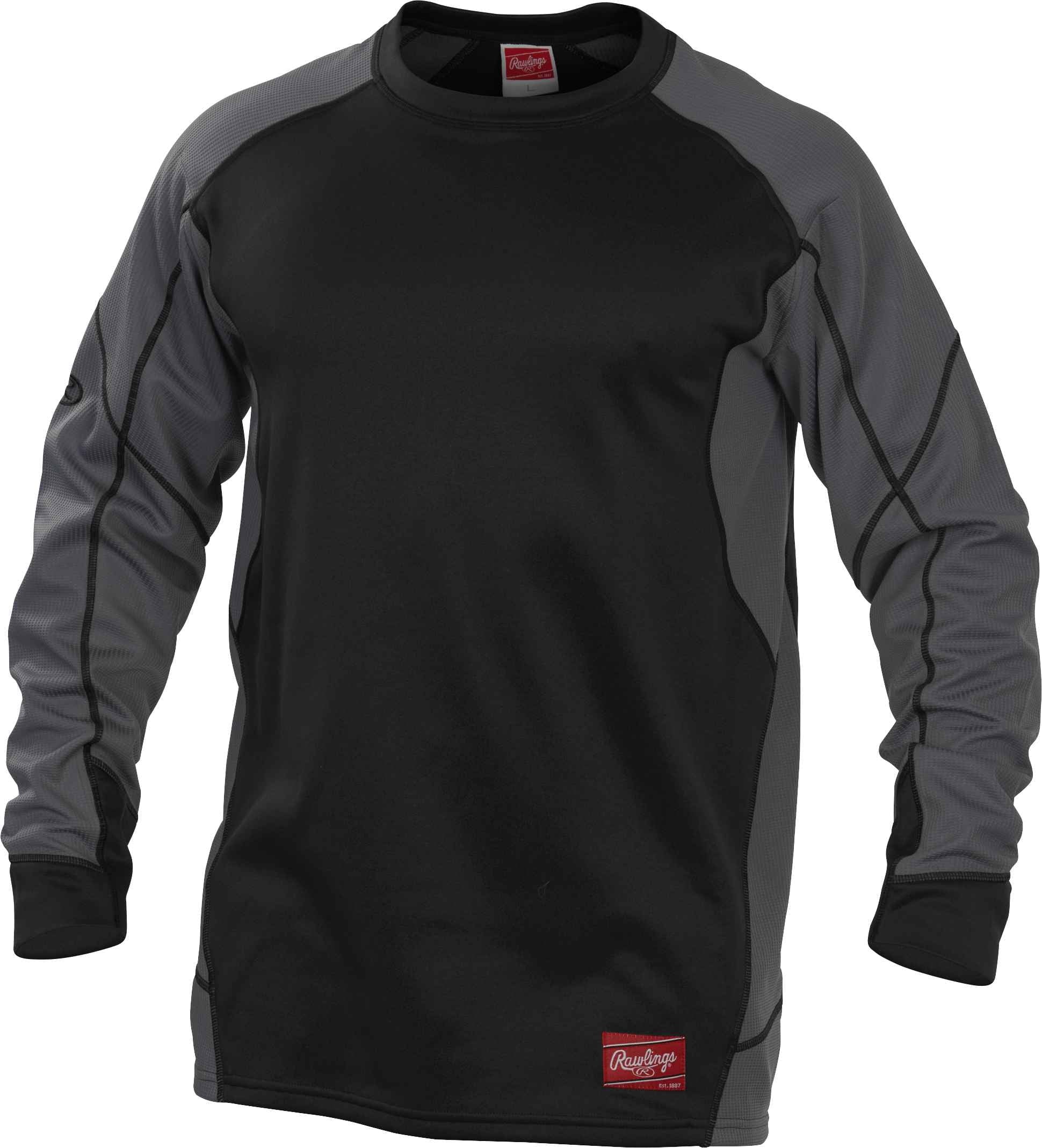 Rawlings Adult Dugout Fleece Pullover | Black | 3XL