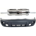 Set of 2 Grille Grill For 2002-2005 Chevrolet Trailblazer Sport Utility Pair