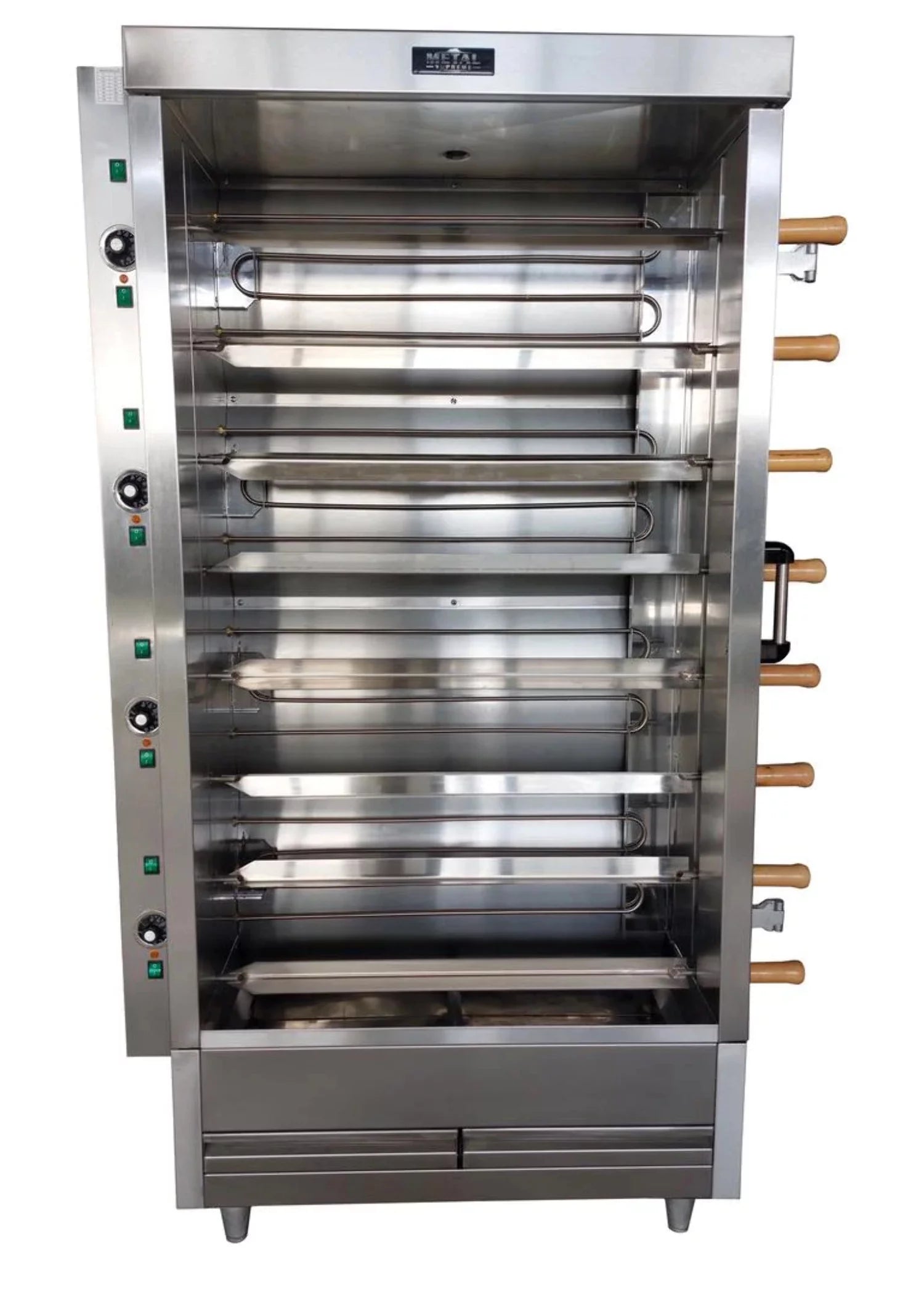 METAL SUPREME FRG8VE Chicken Rotisserie - 40 Chickens - Gas