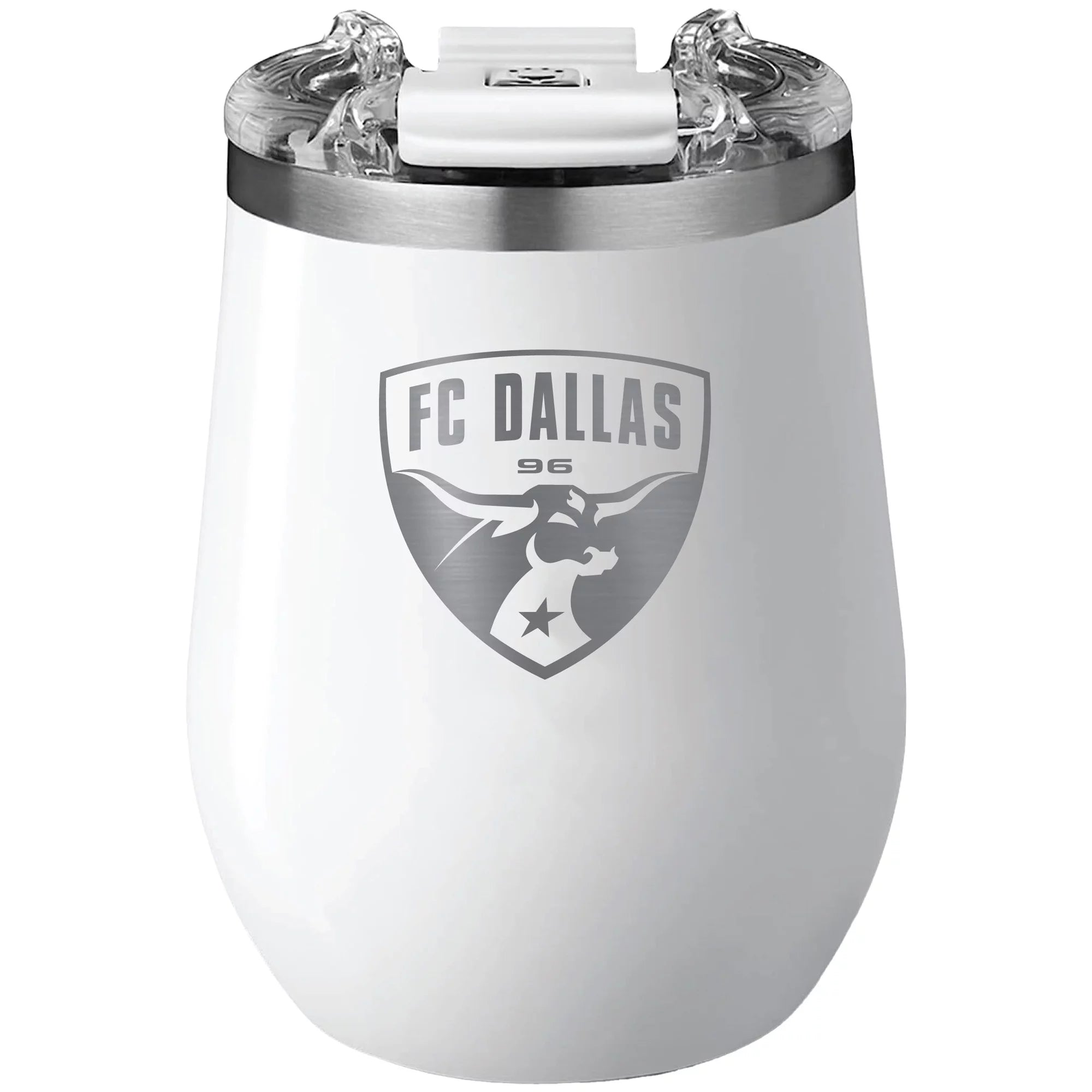 BruMate White FC Dallas 14oz. Wine Tumbler