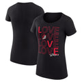 Women's G-III 4Her by Carl Banks Black Portland Trail Blazers Basketball Love Fitted T-Shirt