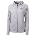 Women's Cutter & Buck White Texas Longhorns Adapt Eco Knit Full-Zip Jacket