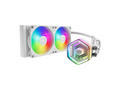 CoolerMaster MasterLiquid 240 Atmos White ARGB Close-Loop AIO Liquid Cooler, Customize Pump, Sickleflow Edge PWM Fans, 240mm Radiator, CryoFuze, AMD Ryzen AM5/AM4, Intel LGA1700 (MLX-D24M-A25PZ-RW)