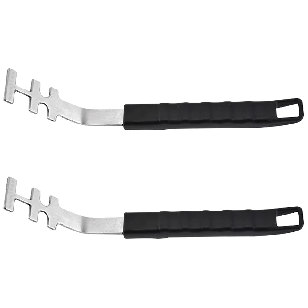 Zonh Stainless Steel Grill Grate Lifter (2 Pcs) - Hot Grate Gripper