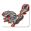 KDAGR Cartoon of Scary Screaming Halloween Monster Mummy Head with Lacrosse Stick Mousepad Mouse Pad Mouse Mat 9x10 inch