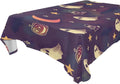 Hyjoy 54x54 in Halloween Ghost Tablecloth Waterproof Washable Polyester Square Table Cover Durable Tablecloth for Kitchen Dining Table Party Decor
