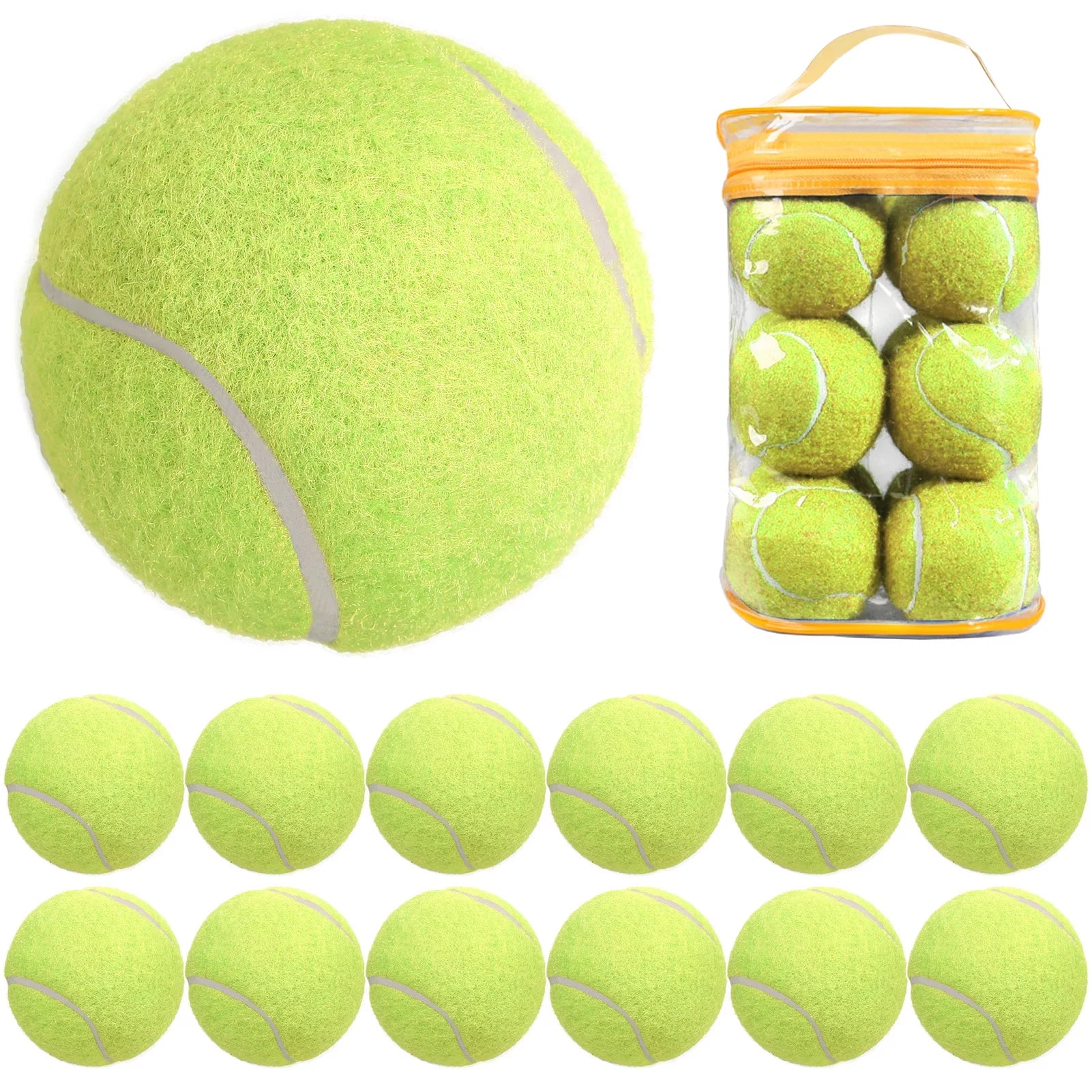 Gecheer 12 Packs Pressure Matching and Training Tennis Balls
