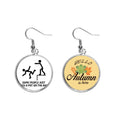 Tap Guide Back Art Deco Fashion Ear Dangle Autumn Earring Jewelry