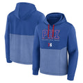 Men's Fanatics Branded  Royal Philadelphia 76ers Successful Tri-Blend Pullover Hoodie