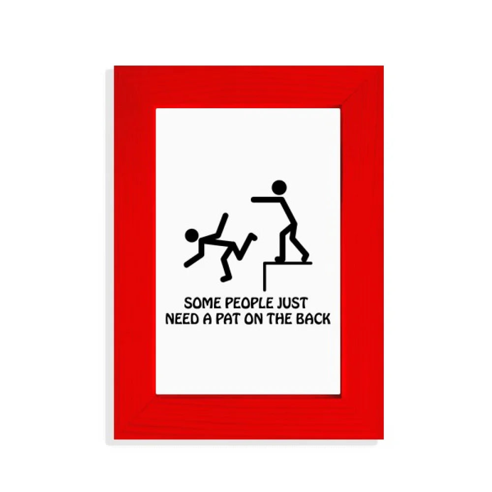 Tap Guide Back Art Deco  Fashion Picture Display Art Red Photo Frame